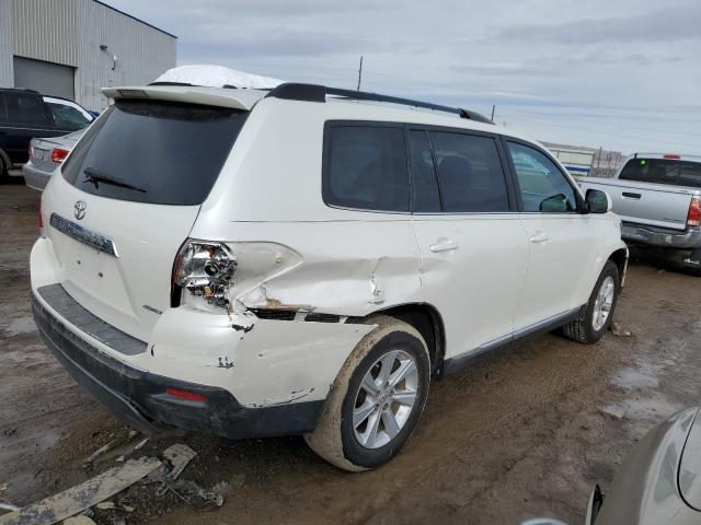 5TDBK3EH7CS094298 - 2012 TOYOTA HIGHLANDER BASE WHITE photo 3