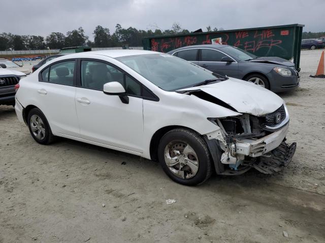 19XFB2F58DE248545 - 2013 HONDA CIVIC LX WHITE photo 4