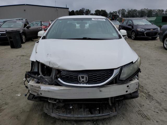 19XFB2F58DE248545 - 2013 HONDA CIVIC LX WHITE photo 5