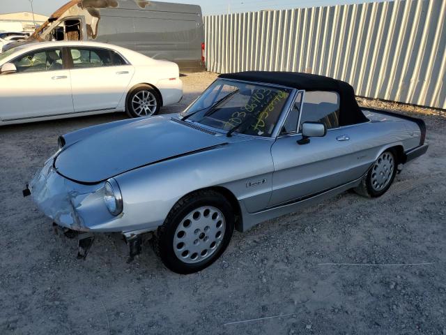 ZARBA5567H1052723 - 1987 ALFA ROMEO SPIDER QUADRIFOGLIO SILVER photo 1