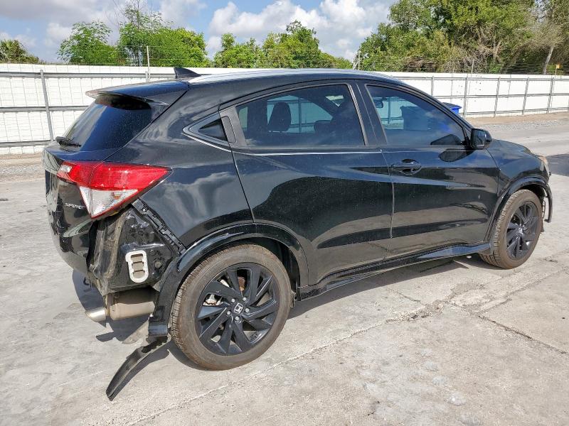 3CZRU5H12MM714456 - 2021 HONDA HR-V SPORT BLACK photo 3