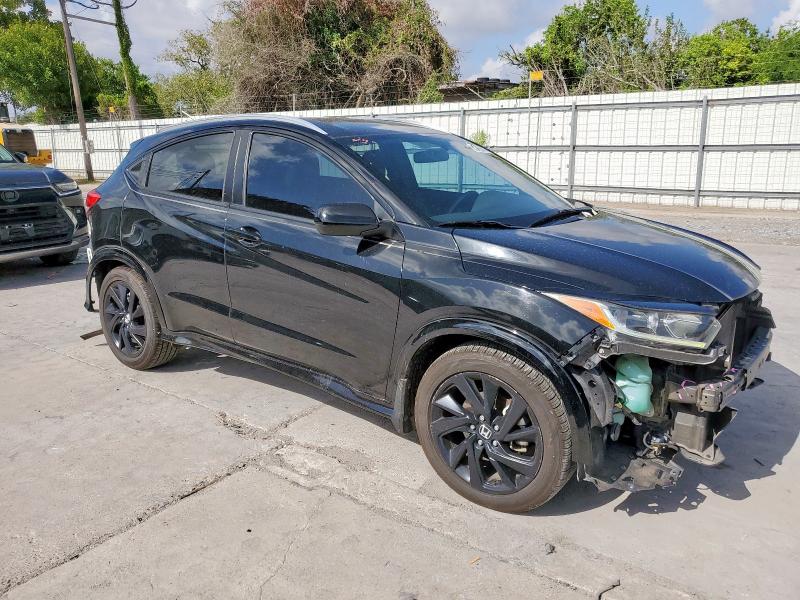 3CZRU5H12MM714456 - 2021 HONDA HR-V SPORT BLACK photo 4