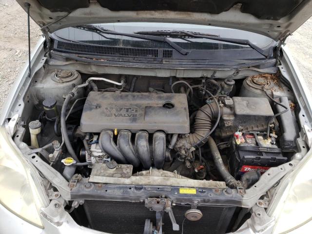 2T1KR32E73C027148 - 2003 TOYOTA COROLLA MA XR SILVER photo 12