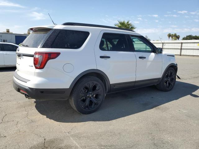 1FM5K8GT9KGB54159 - 2019 FORD EXPLORER SPORT Weiß Foto 3