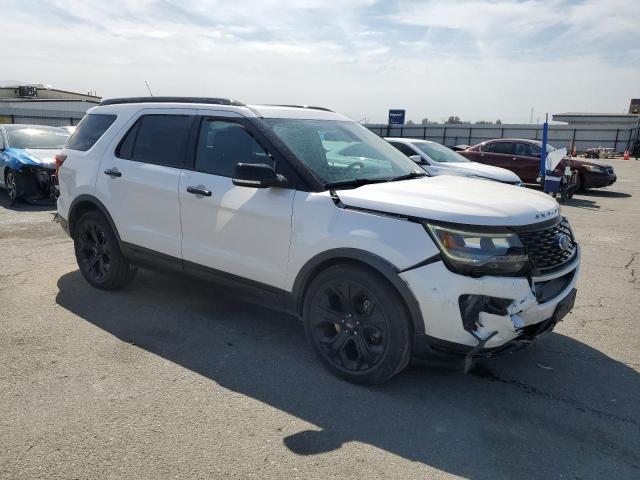 1FM5K8GT9KGB54159 - 2019 FORD EXPLORER SPORT Weiß Foto 4
