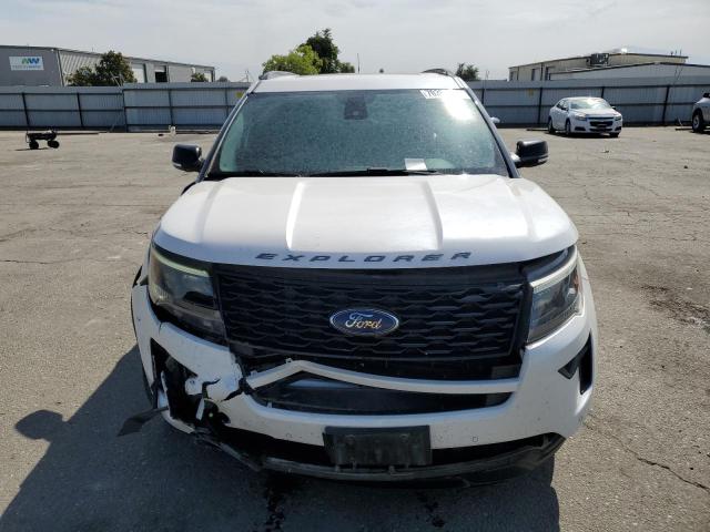 1FM5K8GT9KGB54159 - 2019 FORD EXPLORER SPORT Weiß Foto 5