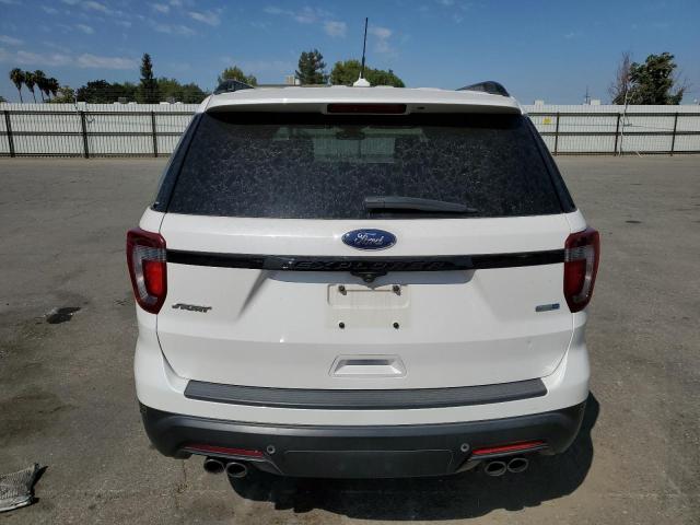 1FM5K8GT9KGB54159 - 2019 FORD EXPLORER SPORT Weiß Foto 6