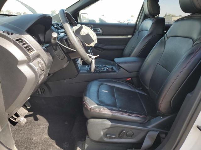 1FM5K8GT9KGB54159 - 2019 FORD EXPLORER SPORT Weiß Foto 7