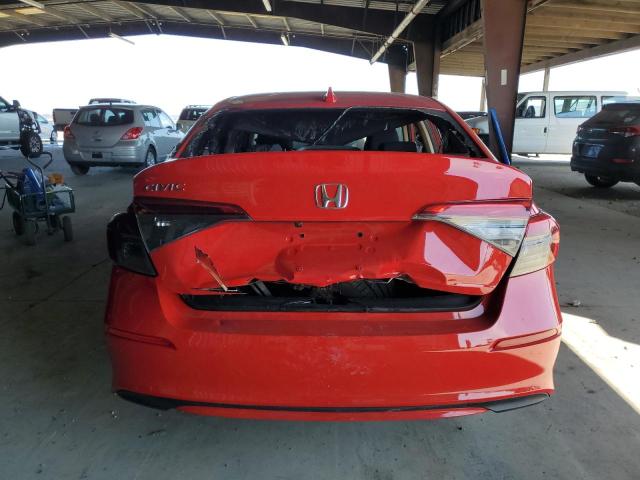 2HGFE2F20NH577194 - 2022 HONDA CIVIC LX RED photo 6