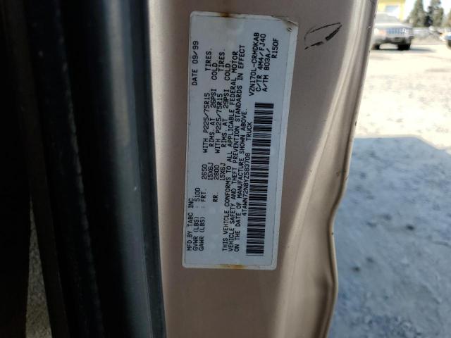 4TAWN72N8YZ583708 - 2000 TOYOTA TACOMA XTRACAB Brun photo 12