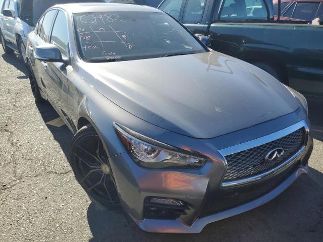 JN1BV7AP3FM343419 - 2015 INFINITI Q50 BASE GRAY photo 4