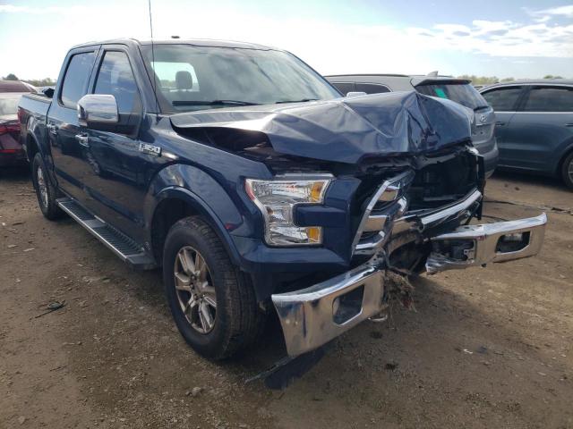 1FTEW1EF3FFC49096 - 2015 FORD F150 SUPERCREW BLUE photo 4