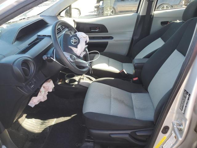 JTDKDTB32C1518504 - 2012 TOYOTA PRIUS C SILVER photo 7