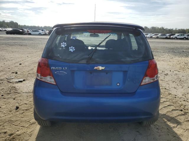 KL1TG66666B581788 - 2006 CHEVROLET AVEO LT BLUE photo 6