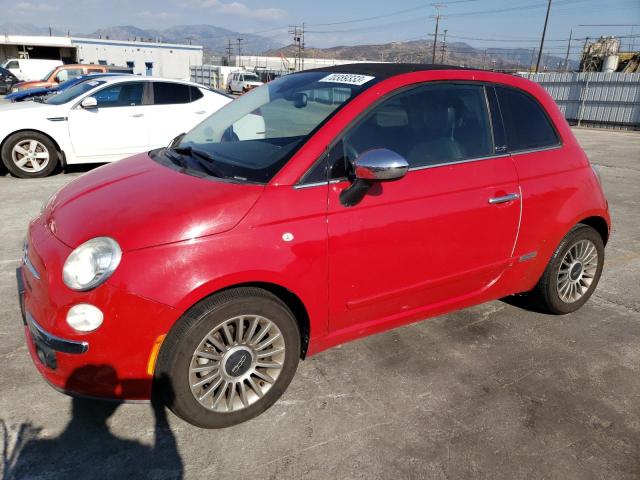 3C3CFFER6CT119379 - 2012 FIAT 500 LOUNGE RED photo 1