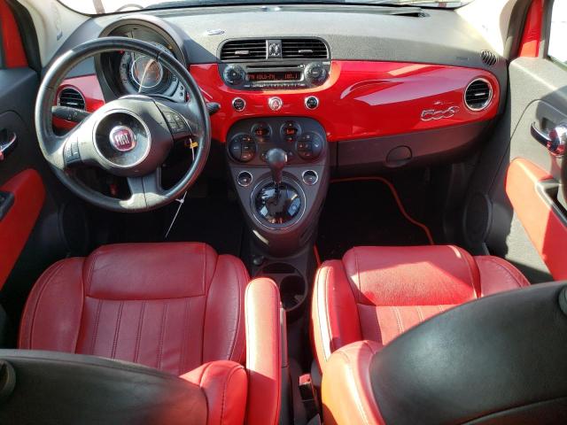 3C3CFFER6CT119379 - 2012 FIAT 500 LOUNGE RED photo 8