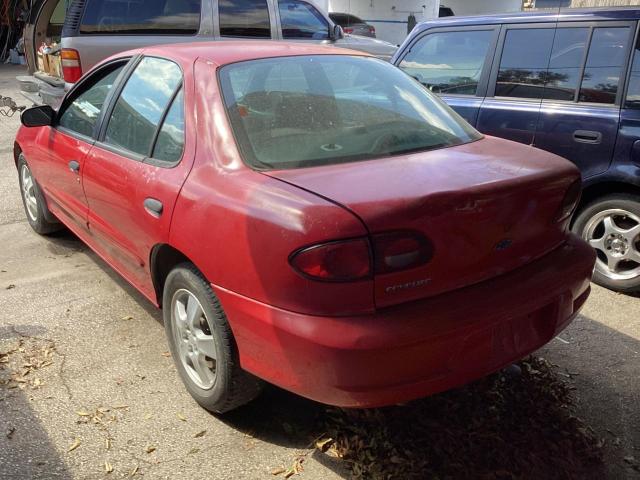 1G1JC524X27372876 - 2002 CHEVROLET CAVALIER BASE RED photo 3