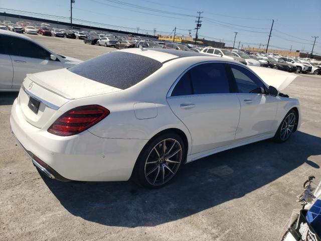 WDDUG6GB2JA359780 - 2018 MERCEDES-BENZ S 450 WHITE photo 3