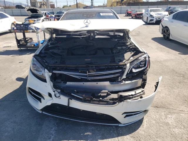 WDDUG6GB2JA359780 - 2018 MERCEDES-BENZ S 450 WHITE photo 5