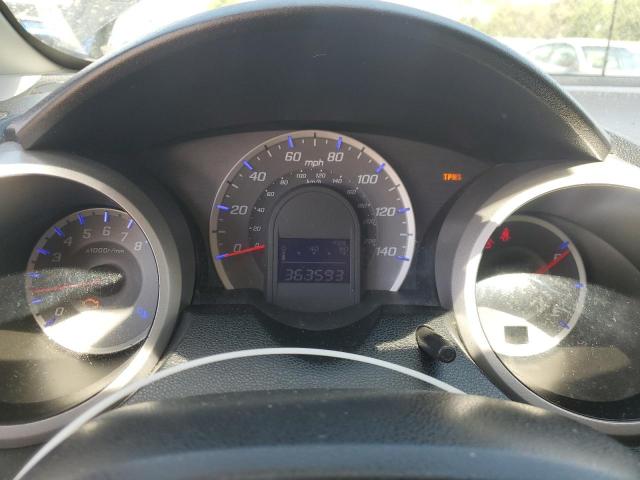 JHMGE8H48AS017266 - 2010 HONDA FIT SPORT BLACK photo 9