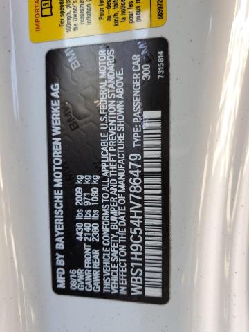 WBS1H9C54HV786479 - 2017 BMW M2 WHITE photo 13