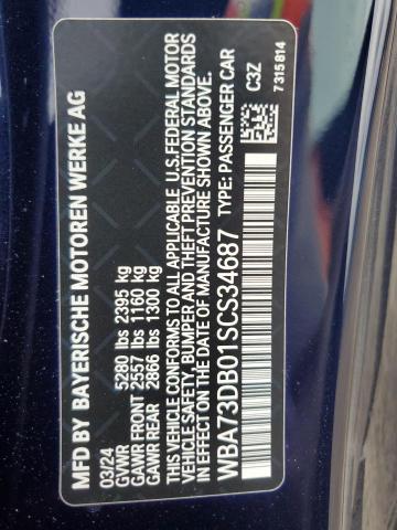 WBA73DB01SCS34687 - 2025 BMW M440XI BLUE photo 13