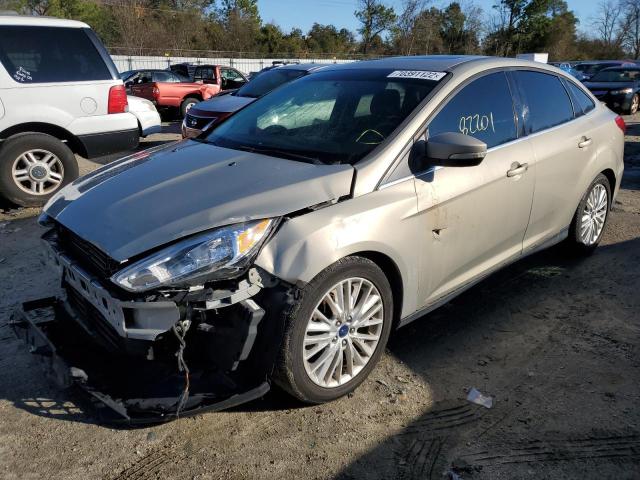 1FADP3J26FL374334 - 2015 FORD FOCUS TITANIUM BEIGE photo 1