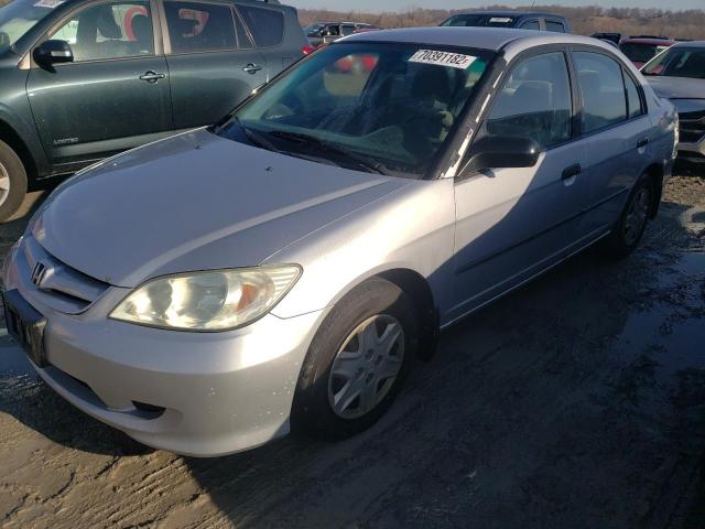 1HGES16344L006123 - 2004 HONDA CIVIC DX VP SILVER photo 1