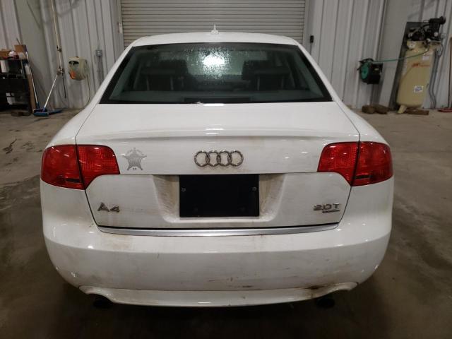 WAUDF78E58A024709 - 2008 AUDI A4 2.0T QUATTRO WHITE photo 6