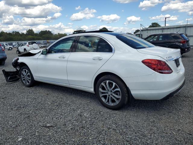 55SWF4KB7FU033858 - 2015 MERCEDES-BENZ C 300 4MATIC WHITE photo 2