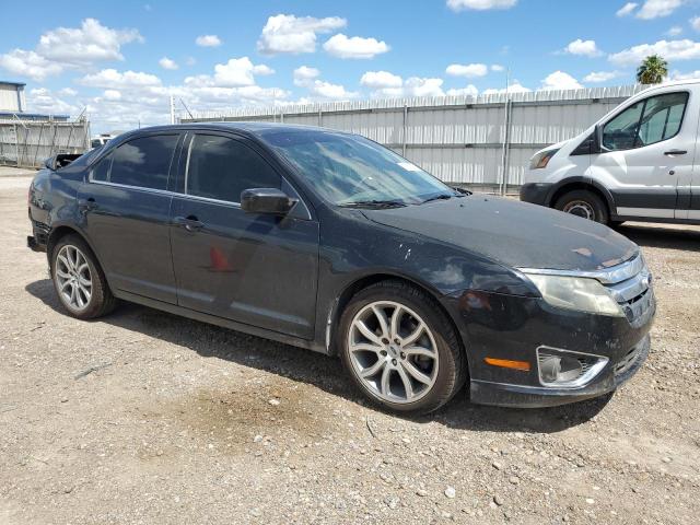 3FAHP0HG3CR414013 - 2012 FORD FUSION SE BLACK photo 4