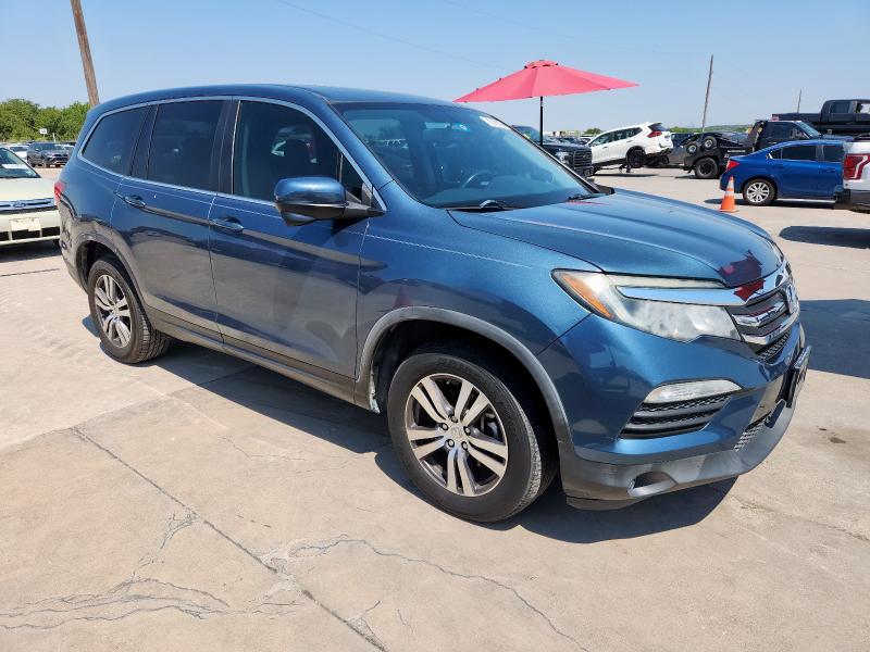 5FNYF6H55HB066982 - 2017 HONDA PILOT EXL BLUE photo 4