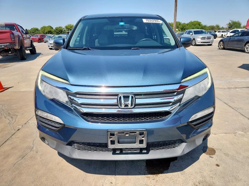 5FNYF6H55HB066982 - 2017 HONDA PILOT EXL BLUE photo 5