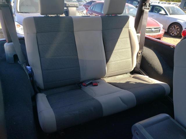 1J4FA24197L123725 - 2007 JEEP WRANGLER X Բորդո լուսանկար 10