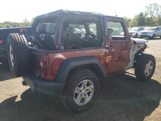 1J4FA24197L123725 - 2007 JEEP WRANGLER X Բորդո լուսանկար 3