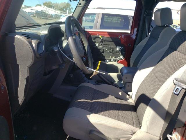 1J4FA24197L123725 - 2007 JEEP WRANGLER X Բորդո լուսանկար 7