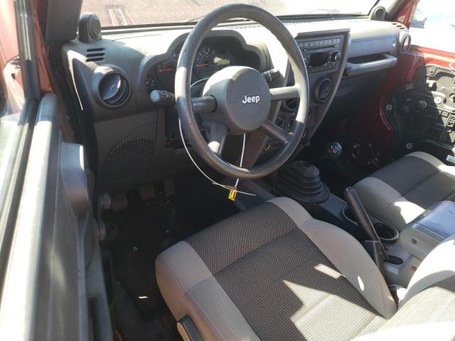 1J4FA24197L123725 - 2007 JEEP WRANGLER X Բորդո լուսանկար 8