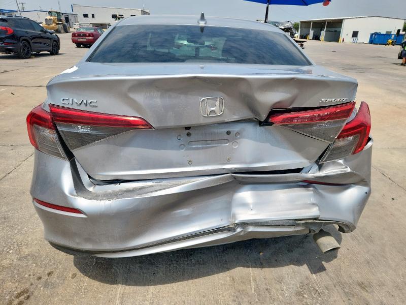 2HGFE2F51NH594368 - 2022 HONDA CIVIC SPORT ვერცხლისფერი ფოტო 6
