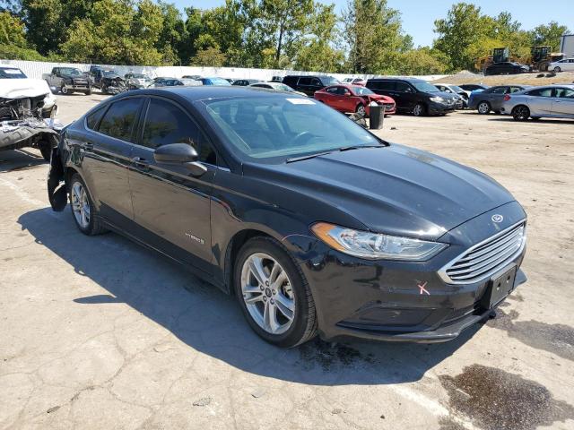 3FA6P0LU0JR102345 - 2018 FORD FUSION SE HYBRID BLACK photo 4