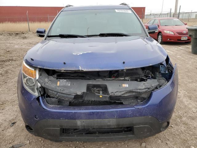 1FM5K8F81EGA42201 - 2014 FORD EXPLORER LIMITED BLUE photo 5