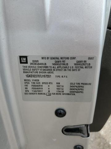 1GKEV23787J167551 - 2007 GMC ACADIA SLT-1 SILVER photo 13