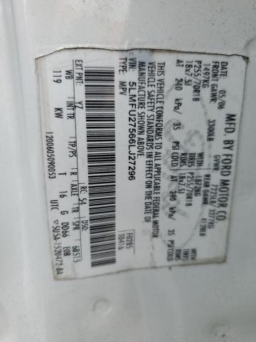 5LMFU27566LJ27296 - 2006 LINCOLN NAVIGATOR WHITE photo 13