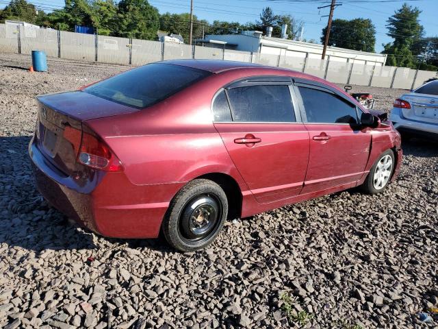 1HGFA16897L066079 - 2007 HONDA CIVIC EX BURGUNDY photo 3