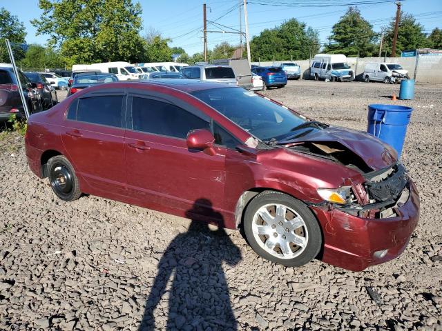 1HGFA16897L066079 - 2007 HONDA CIVIC EX BURGUNDY photo 4