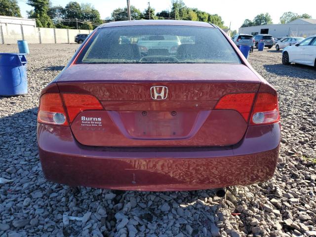 1HGFA16897L066079 - 2007 HONDA CIVIC EX BURGUNDY photo 6