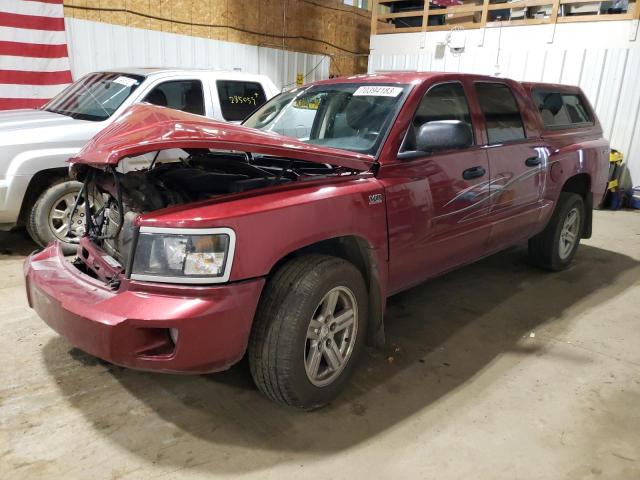 1D7RW3GP0BS631709 - 2011 DODGE DAKOTA 4X4 SLT RED photo 1