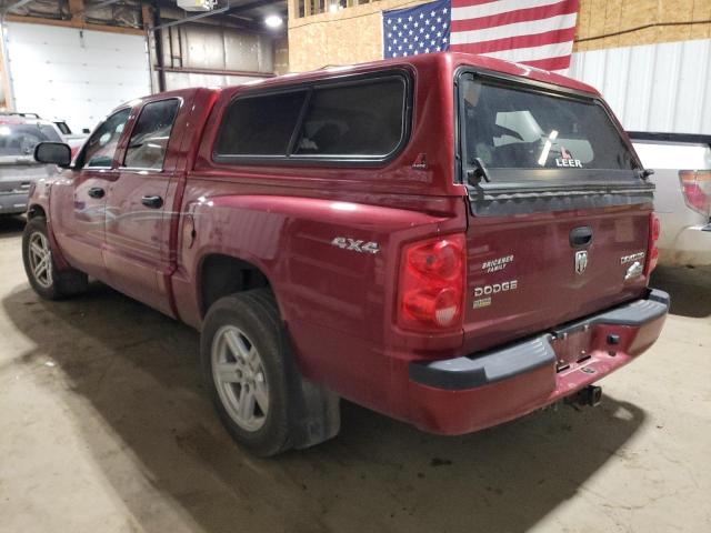 1D7RW3GP0BS631709 - 2011 DODGE DAKOTA 4X4 SLT RED photo 2