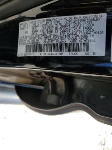 3TMJU62N95M001060 - 2005 TOYOTA TACOMA DOUBLE CAB PRERUNNER BLACK photo 12