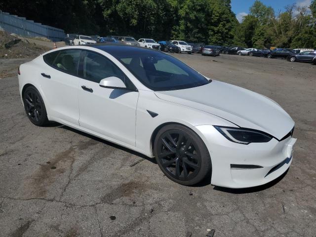 5YJSA1E53NF489759 - 2022 TESLA MODEL S WHITE photo 4