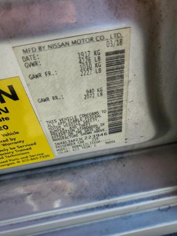 1N4AL3AP2JC223946 - 2018 NISSAN ALTIMA 2.5 银色 照片 12